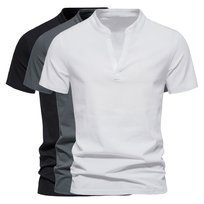 Recon - Henley T-Shirt aus Baumwolle