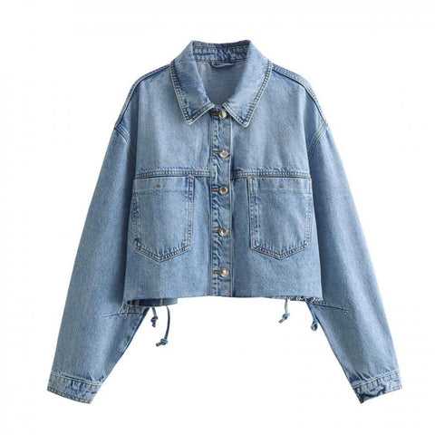 Joanne - Damen-Jacke aus Denim mit großen Taschen