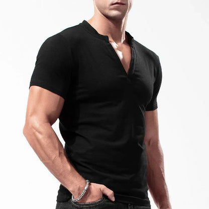 Recon - Henley T-Shirt aus Baumwolle