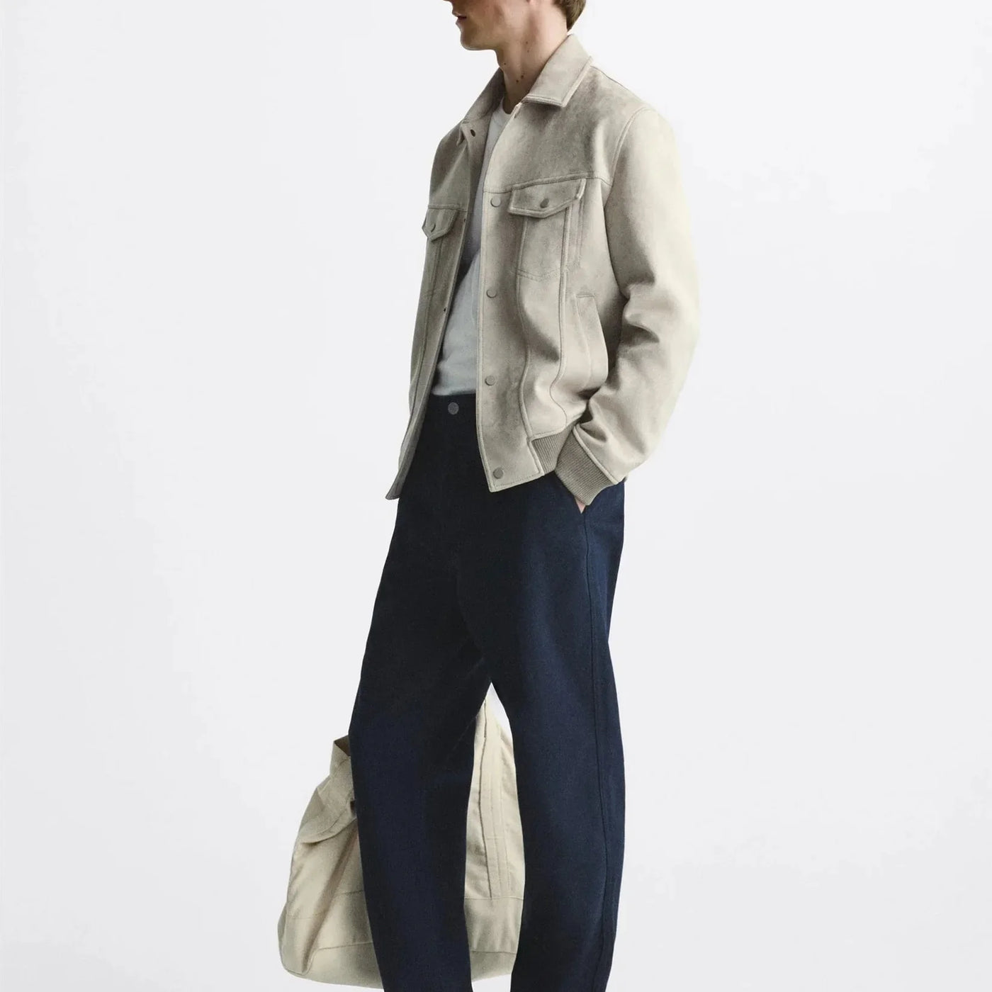 Herrenjacke in Wildlederoptik - Marceau