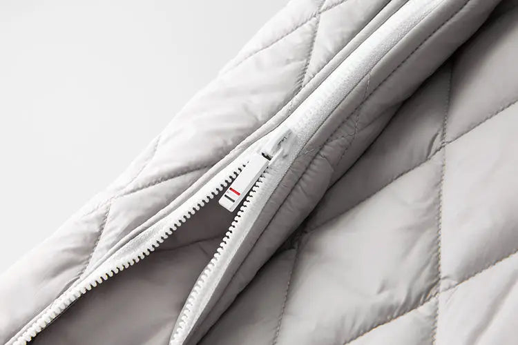 Wattiertes Sweatshirt mit Reißverschluss für Männer - Adam