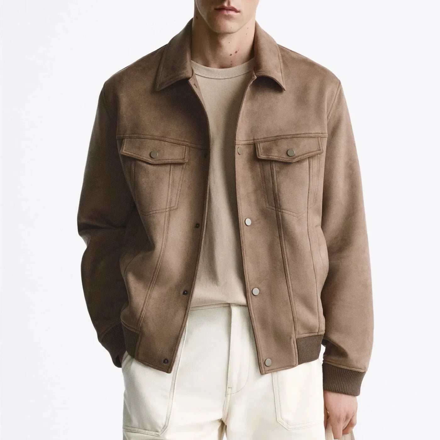 Herrenjacke in Wildlederoptik - Marceau