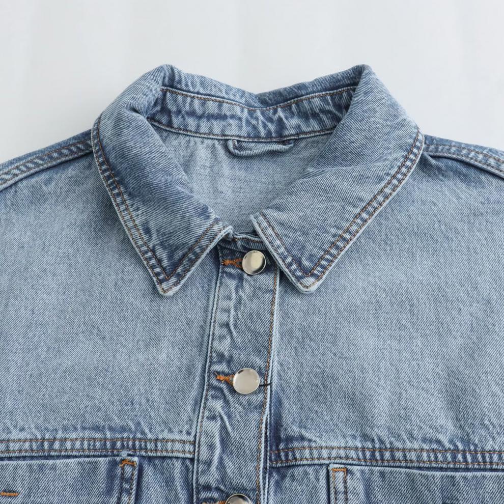 Joanne - Damen-Jacke aus Denim mit großen Taschen