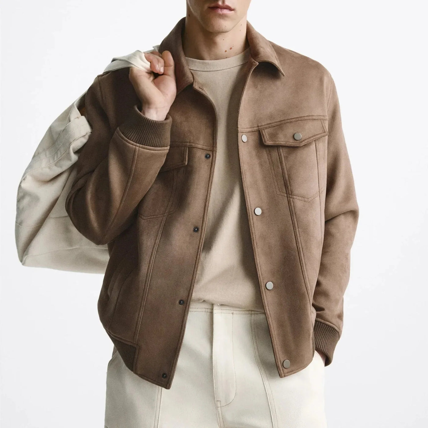 Herrenjacke in Wildlederoptik - Marceau