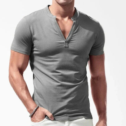 Recon - Henley T-Shirt aus Baumwolle