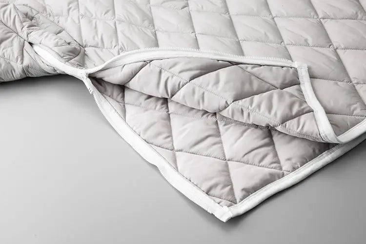 Wattiertes Sweatshirt mit Reißverschluss für Männer - Adam