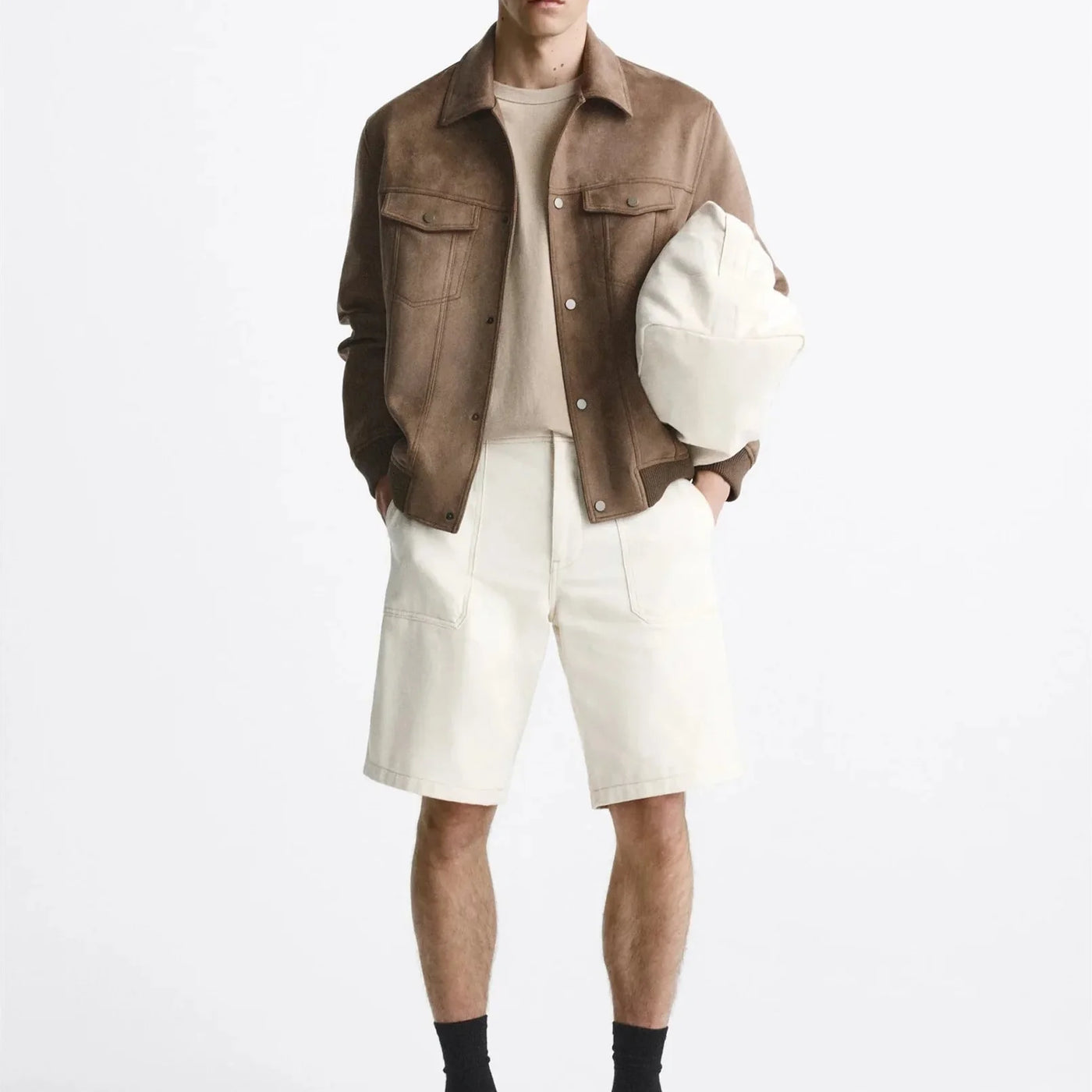 Herrenjacke in Wildlederoptik - Marceau