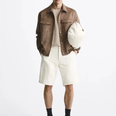 Herrenjacke in Wildlederoptik - Marceau