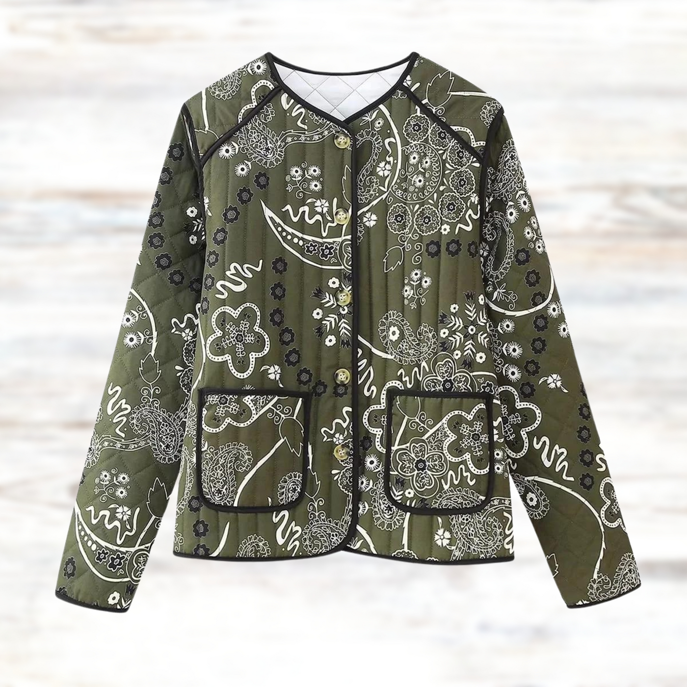 Luciana - Vintage-Jacke mit Blumendruck