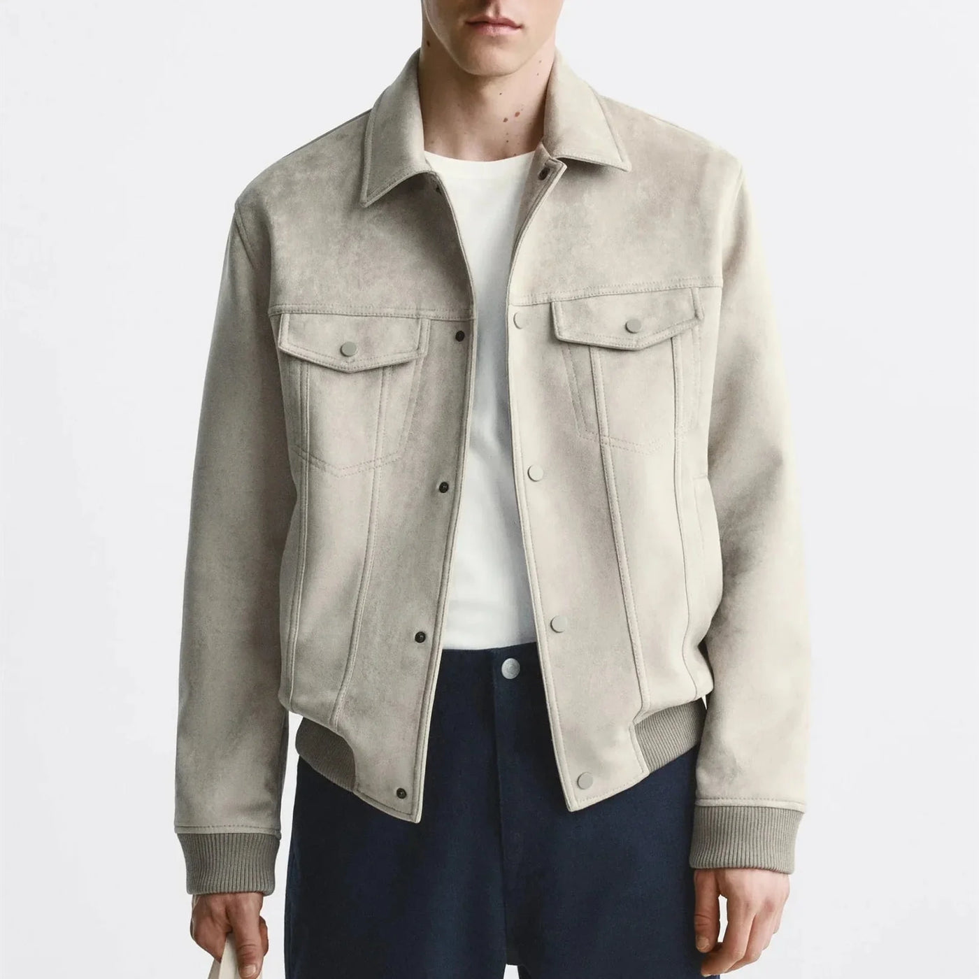 Herrenjacke in Wildlederoptik - Marceau