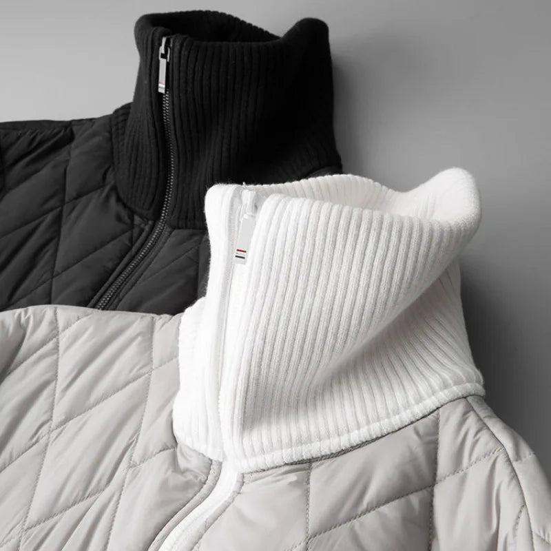 Wattiertes Sweatshirt mit Reißverschluss für Männer - Adam