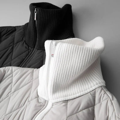 Wattiertes Sweatshirt mit Reißverschluss für Männer - Adam