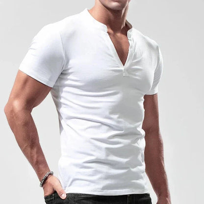 Recon - Henley T-Shirt aus Baumwolle