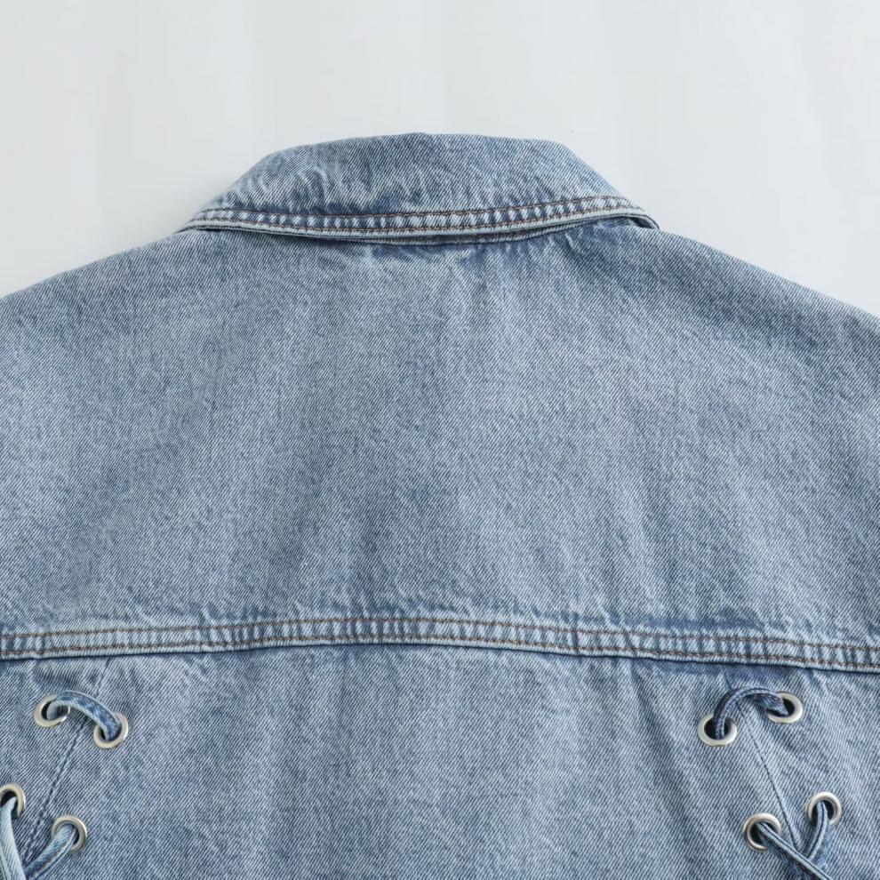 Joanne - Damen-Jacke aus Denim mit großen Taschen