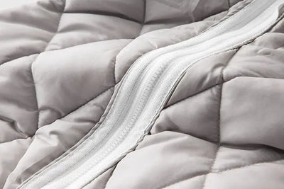 Wattiertes Sweatshirt mit Reißverschluss für Männer - Adam