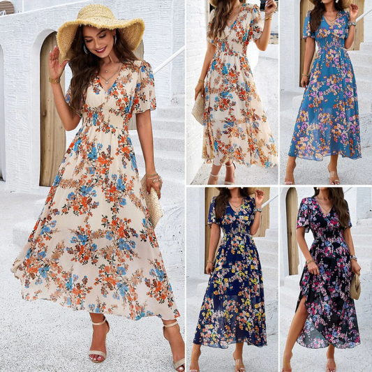 Sylvie - stylisches Blumenkleid für den Sommer