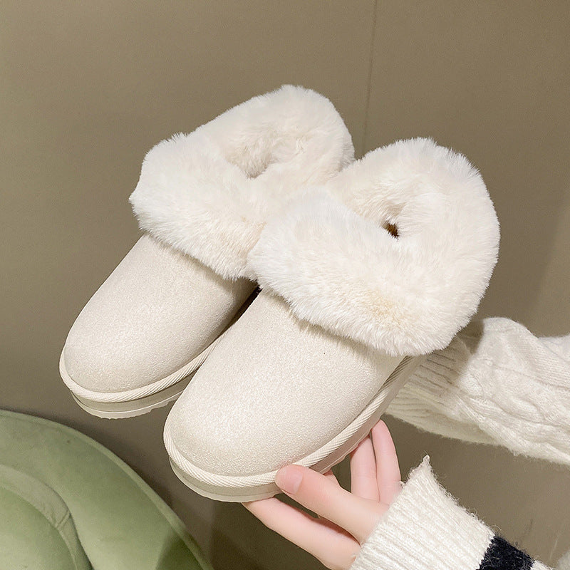 Kuschelige Damenpantoffeln mit Plüschfutter - Soreli
