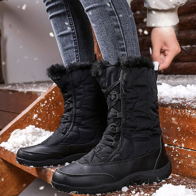 Damen-Schneestiefel mit Steppeffekt - Ylvina