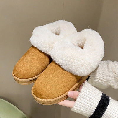 Kuschelige Damenpantoffeln mit Plüschfutter - Soreli