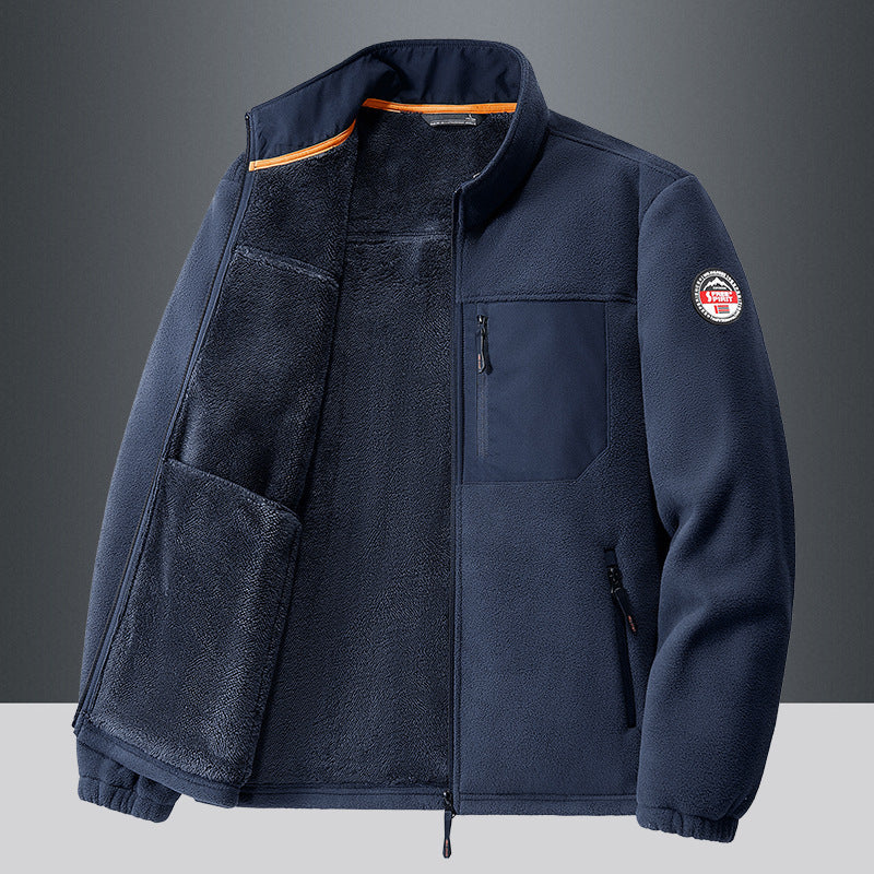 Leichte Herrenjacke mit Fleece-Effekt - Renlo