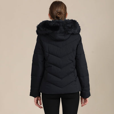 Steppjacke mit Kapuze aus Fleece für Damen - Nerise