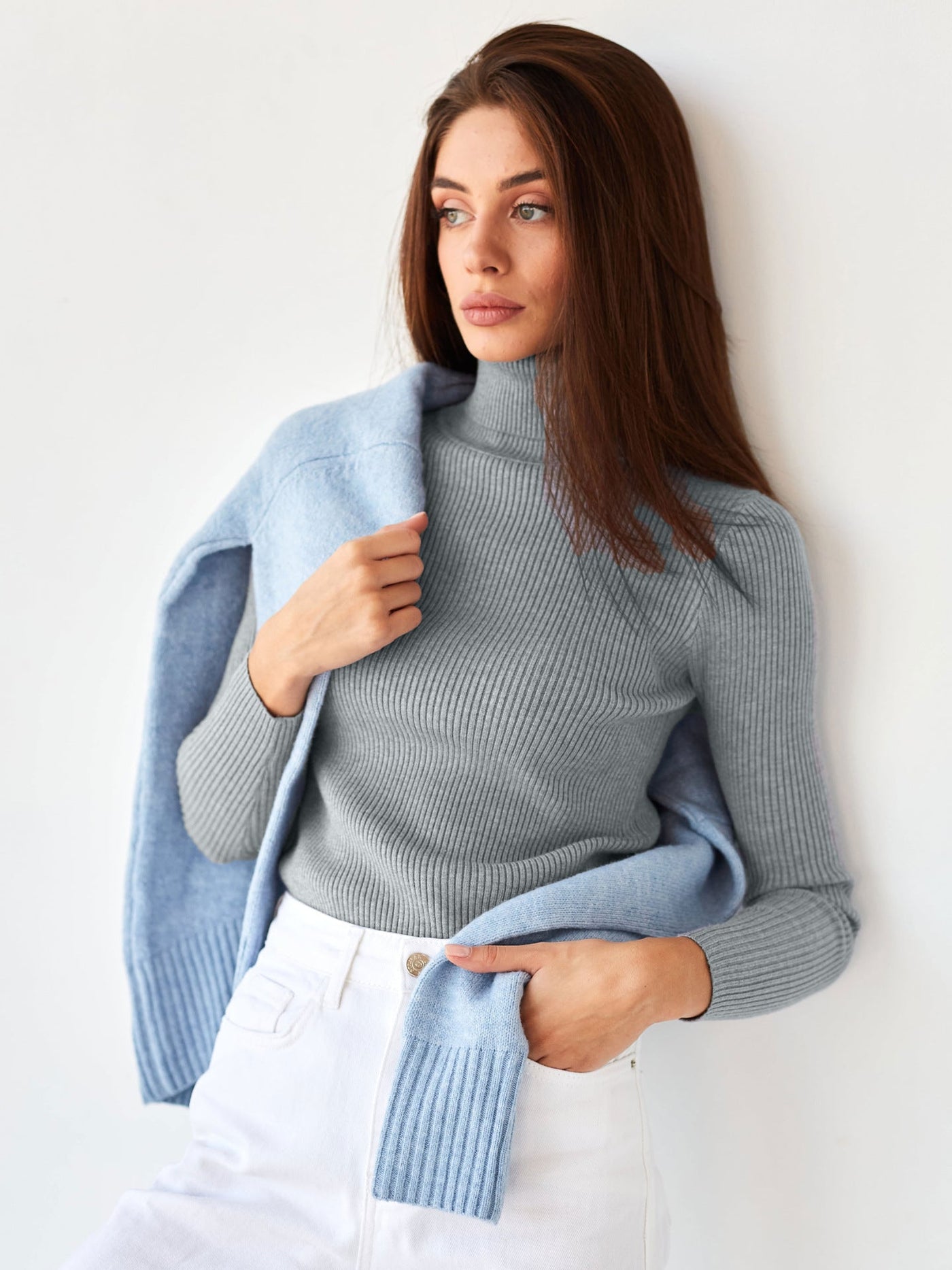 Damen-Rollkragenpullover - Itzel