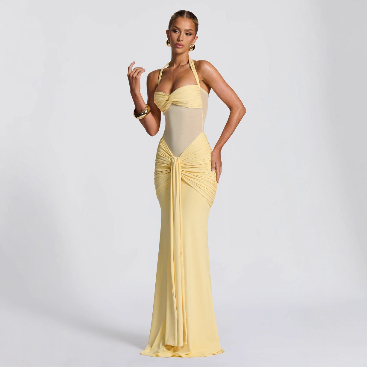 Enges Kleid mit Trägern - Elara