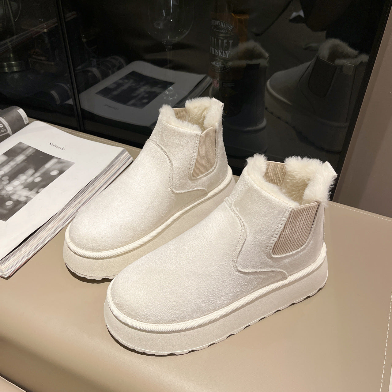 Winterstiefeletten für Damen mit flauschigem Futter - Maivelle