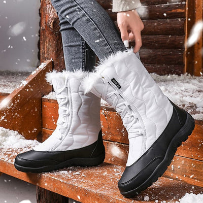 Damen-Schneestiefel mit Steppeffekt - Ylvina