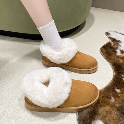 Kuschelige Damenpantoffeln mit Plüschfutter - Soreli