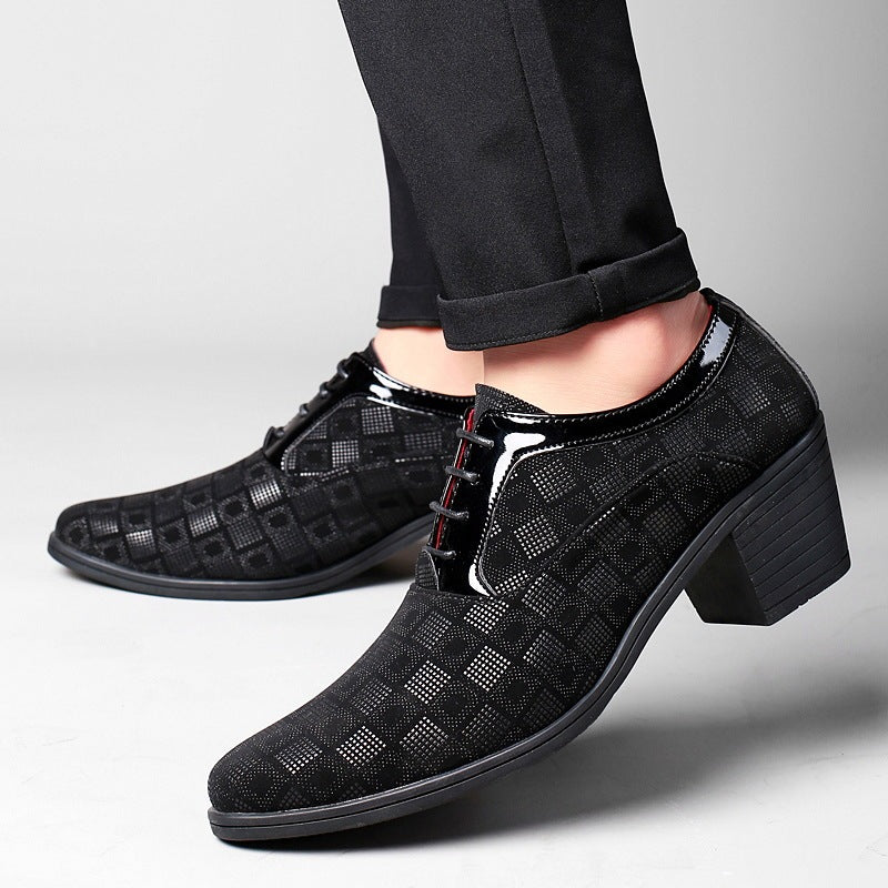 Herrenschuhe Blockabsatz Spitz - Enric