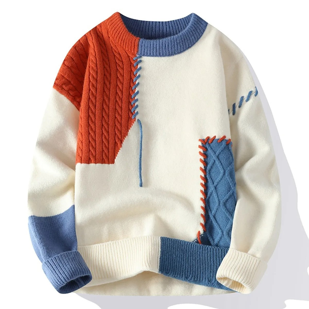 Patchwork-Pullover-Mann - Renloch