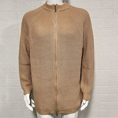 Herrenstrickjacke mit Reißverschluss und Rollkragenpullover - Benoît