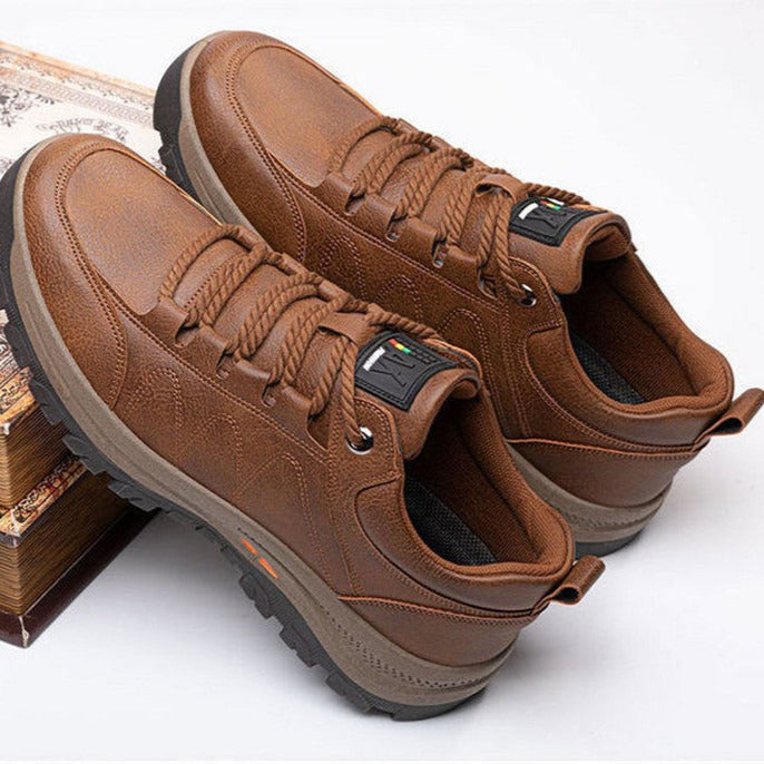 Herren-Wanderschuhe aus Kunstleder mit robuster Sohle - Michael