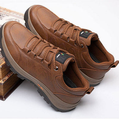 Herren-Wanderschuhe aus Kunstleder mit robuster Sohle - Michael
