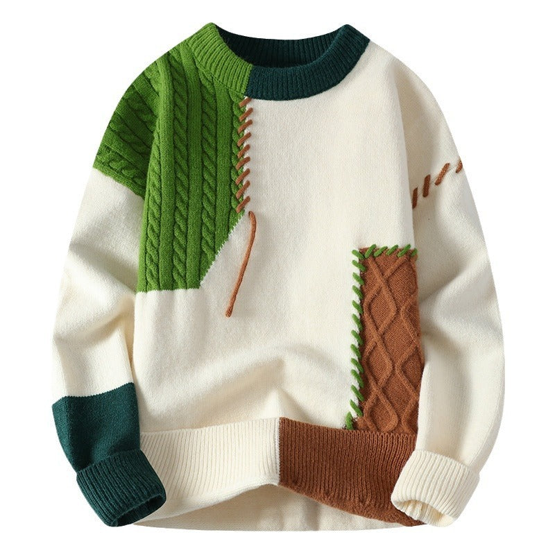 Patchwork-Pullover-Mann - Renloch