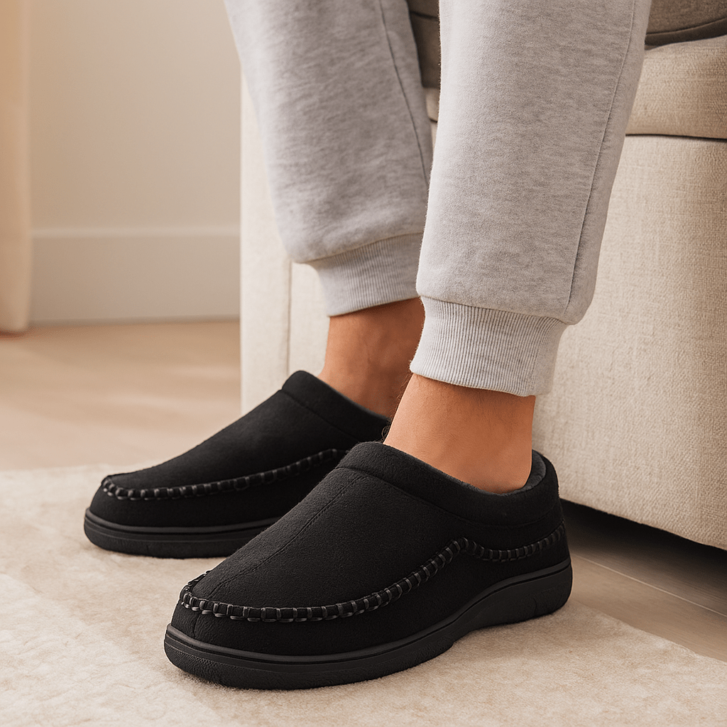 Klassische Plüsch-Hausschuhe für Männer - Renhal