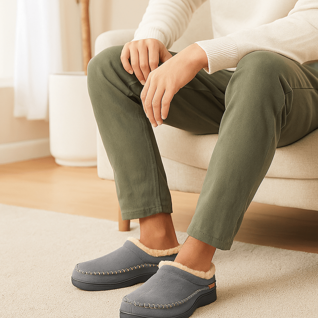 Klassische Plüsch-Hausschuhe für Männer - Renhal