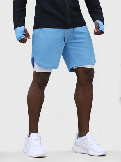 SportFit - 2 in 1 Mesh Shorts mit Innenfutter