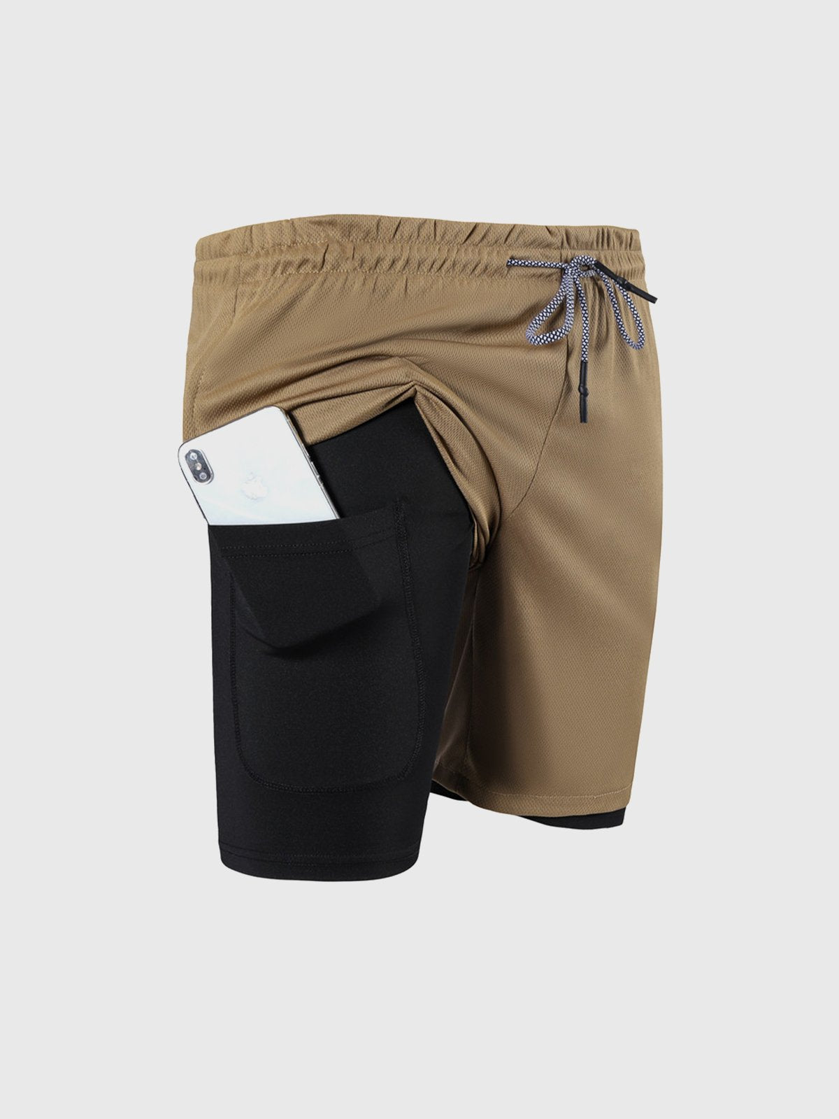 SportFit - 2 in 1 Mesh Shorts mit Innenfutter