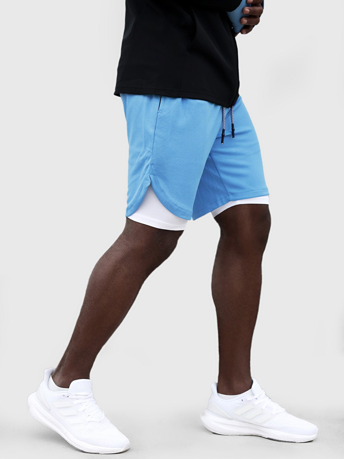 SportFit - 2 in 1 Mesh Shorts mit Innenfutter