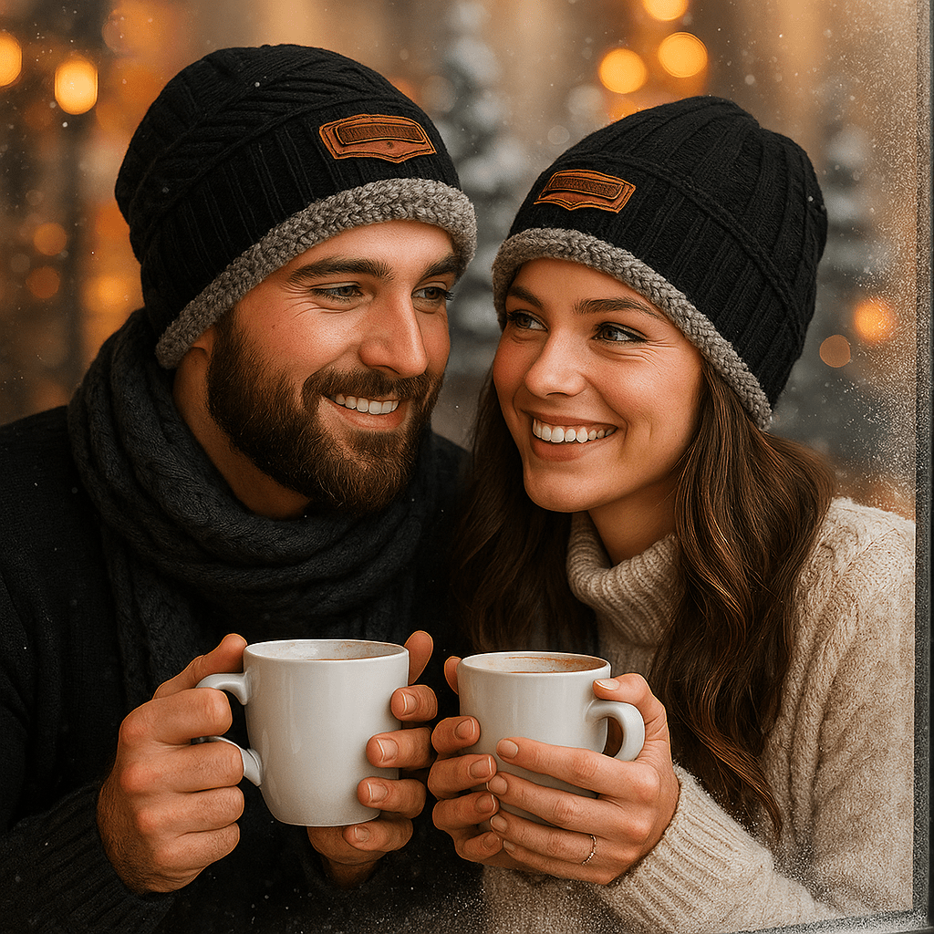 Unisex Beanie mit Doppelmantel-Effekt - Taelion