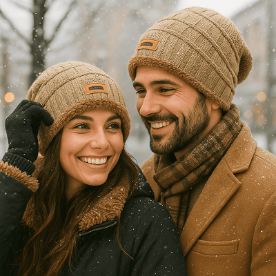 Unisex Beanie mit Doppelmantel-Effekt - Taelion