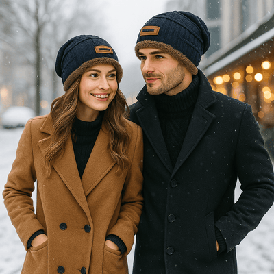 Unisex Beanie mit Doppelmantel-Effekt - Taelion