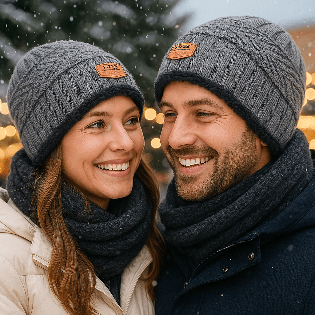 Unisex Beanie mit Doppelmantel-Effekt - Taelion