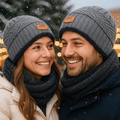 Unisex Beanie mit Doppelmantel-Effekt - Taelion