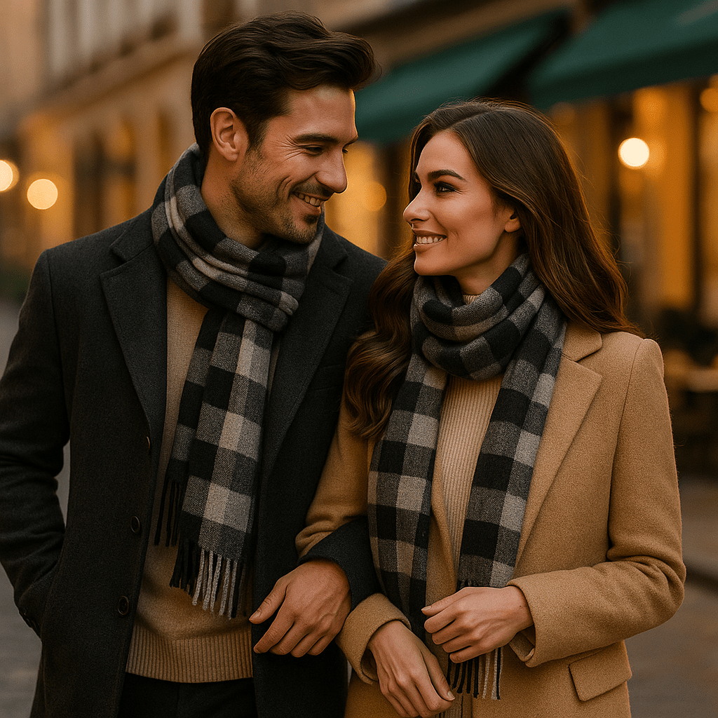 Herrenschal aus warmer und klassischer Mischung - Emeric