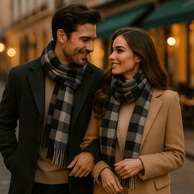 Herrenschal aus warmer und klassischer Mischung - Emeric