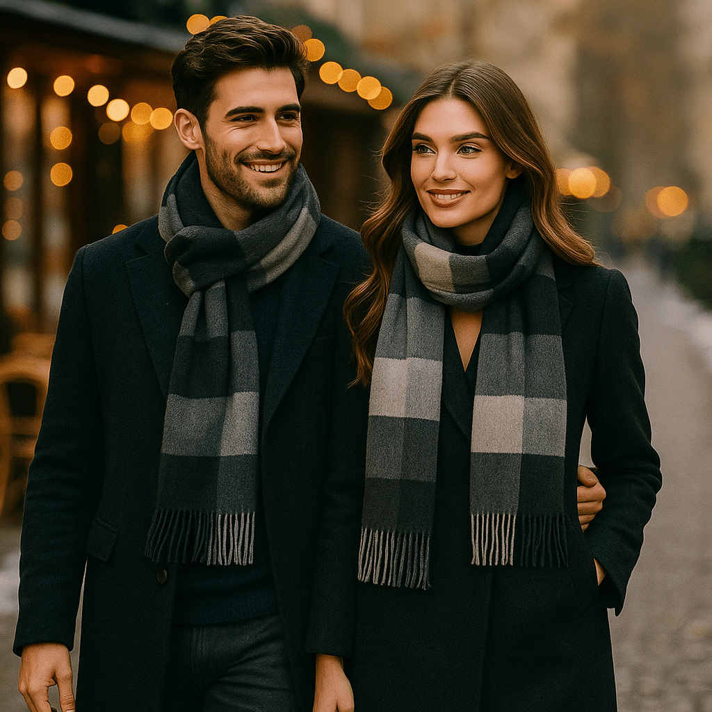 Herrenschal aus warmer und klassischer Mischung - Emeric