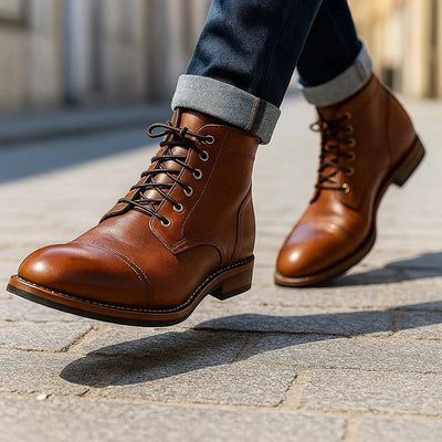 Herrenstiefel im urbanen Stil aus hochwertigem Synthetikmaterial - Emerien